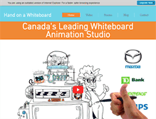 Tablet Screenshot of handonawhiteboard.com